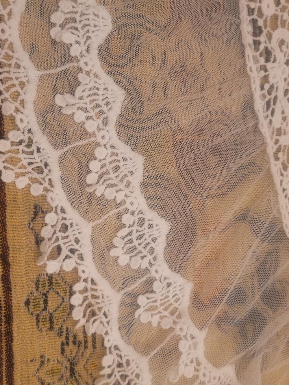 VENUS Sheer White Lace Tie-Front Vest - Picture 14 of 14